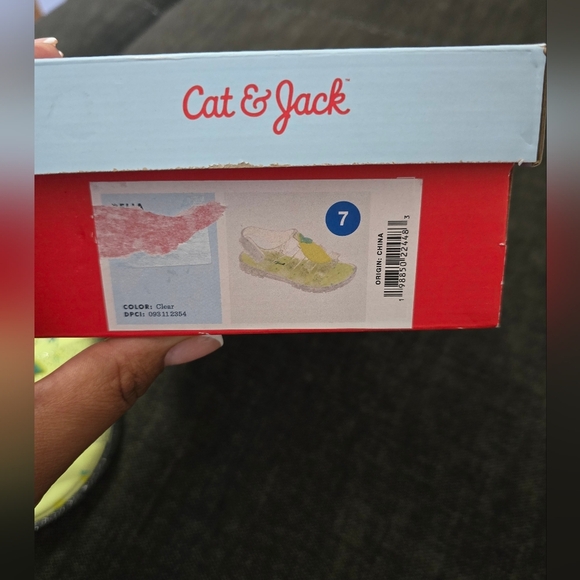 Cat & Jack Lemon-Themed Kids Sandals with Clear Straps - Picture 6 of 9